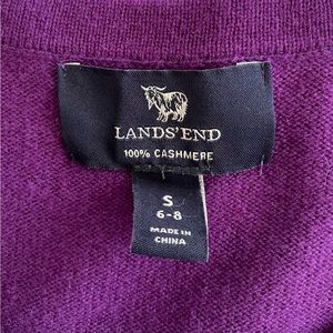 Lands End Cashmere Crew Neck Sweater